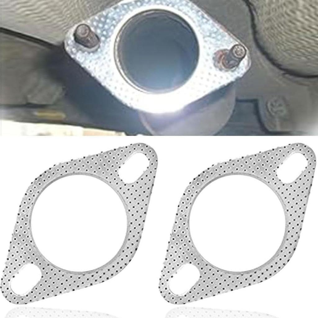 Mirhua Muffler 60mmx2mm Exhaust Gasket Engine Cover Gasket Universal High Temperature Resistant Muffler Motorcycle 4pcs