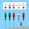 1.8m/6FT Game Cosole Audio Video 5RCA Premium Component AV Cable Compatible with Nintendo Wii/Wii U To HDTV EDTV