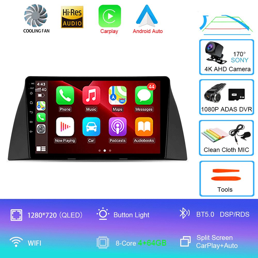 Car Radio Android 14 Wireless Carplay Auto For Chery Tiggo T11 2005-2020 Multimedia Video Player Navigation GPS WIFI 4G Stereo