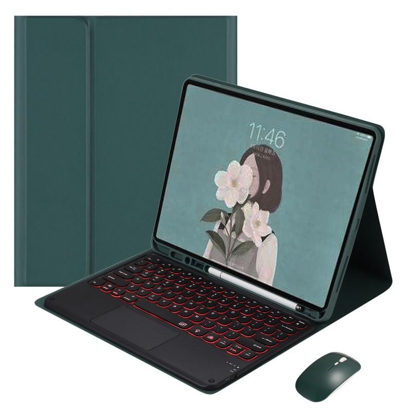 Bluetooth Keyboard Case With Backlit Keys IPad 10th 11th Gen Air 4 10.9 Inch Pro 11 Stand Cover PU Leather Full