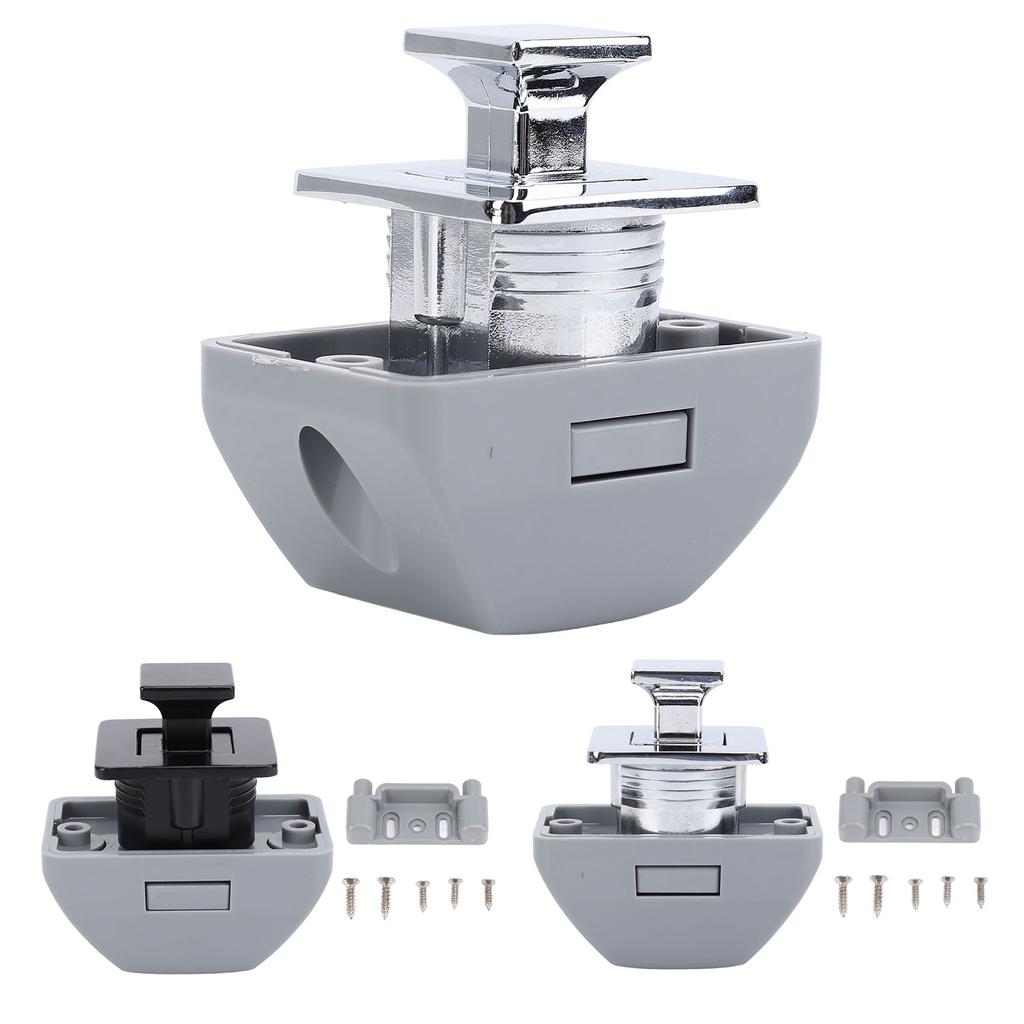 RV Push Cabinet Lock Metal Push Button Keyless Cupboard Drawer Compartment Latch Lock Catch for Cara