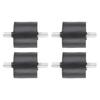 Pack Of 4 Elasticity Rubber Shock Absorbers Feet Noise Reducing Pad for Heavy Machinery Appliances Furniture Protective