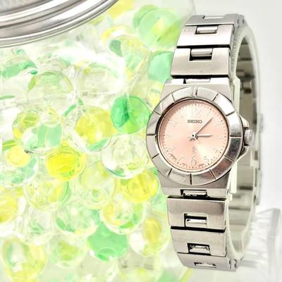 [New Battery] SEIKO Lk Rukia Ladies Watch Pink Silver 1F21-0L90 451432