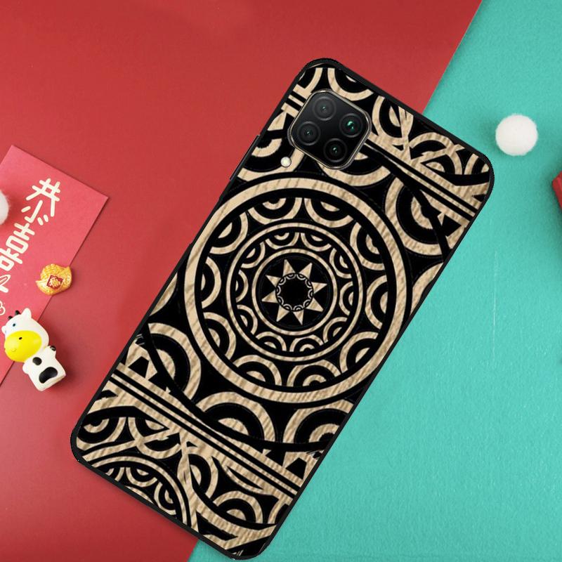 Maori Samoan Polynesian Tribal For Huawei Nova 12S 9 10 SE 7i 8i 11i 12i Y60 Y61 Y70 Y72 Y73 Y90 Y91 P20 P30 P40 Lite Case