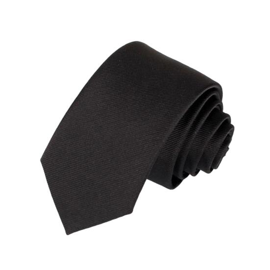 

Мужской галстук узкого дизайна однотонный формальный галстук для деловых банкетов свадеб аксессуар для наряда чёрный