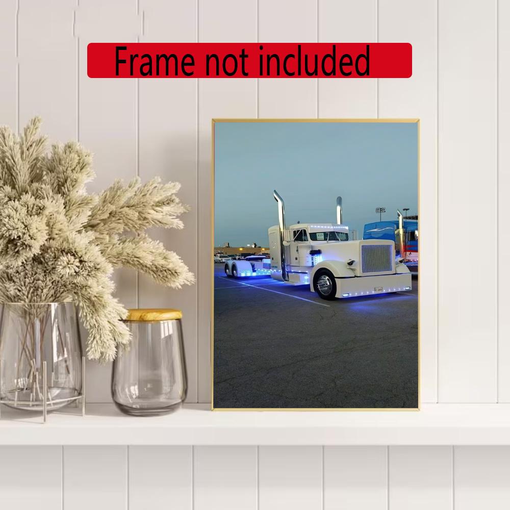 Kenworth 5D Diy Diamond Painting Round Diamond Mosaic Suitable For Beginners Diamond Painting Rhinestones Gift Frameless