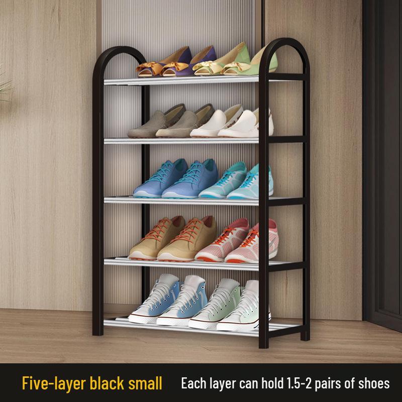 Elegant Multi-Level Metal Shoe Rack, Space-Saving and Economical Home Storage