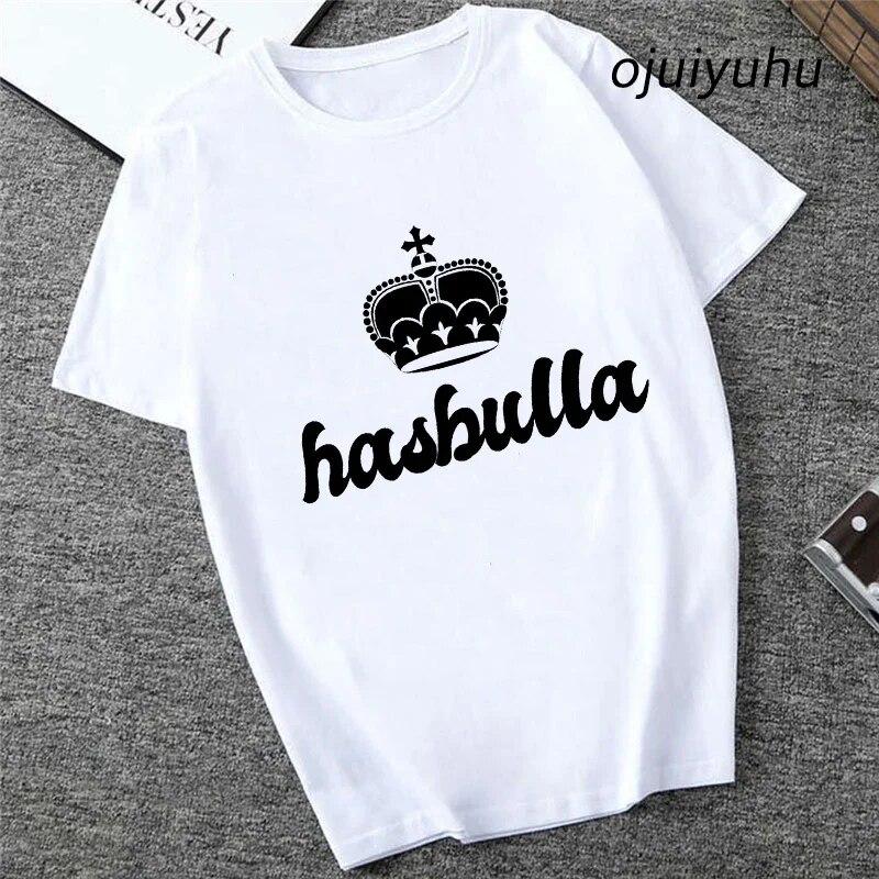 Team Hasbulla Shirt 2024 Damen Kawaii Grafik Hasbulla T-Shirt Unisex Grunge Lustiges Cartoon T-Shirt Mode Niedliche Oberteile Unisex 90er