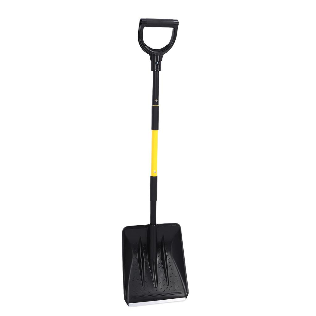 Snow Shovel Heavy Duty Snow Removal Winter Tool with D Grip Handle Aluminum Strip for Driveway Home Garage