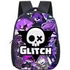 Cartoon Mord Drohnen Rucksack für Jungen Mädchen Uzi und N Aufdruck Schultasche 12 Zoll Kindergarten Kleinkind Schultaschen Kinderrucksack
