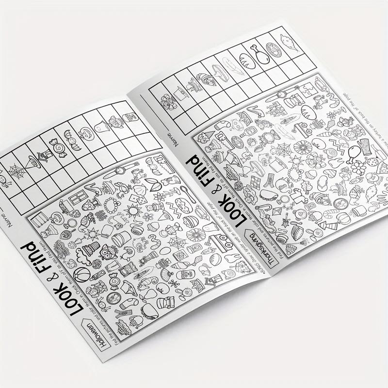 Children's Hidden Object Coloring Book Contains 100+ Search and Activities - Interactive & Activity Workbook Suitable Ideal for