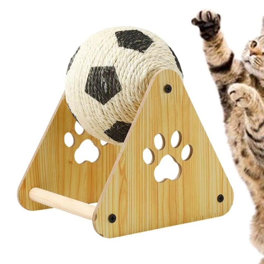 

Wear-resistant Cat Scratching Ball Durable Cat Grinding Paw Board Sturdy Pet Scratcher Toy Indoor Soccer Style