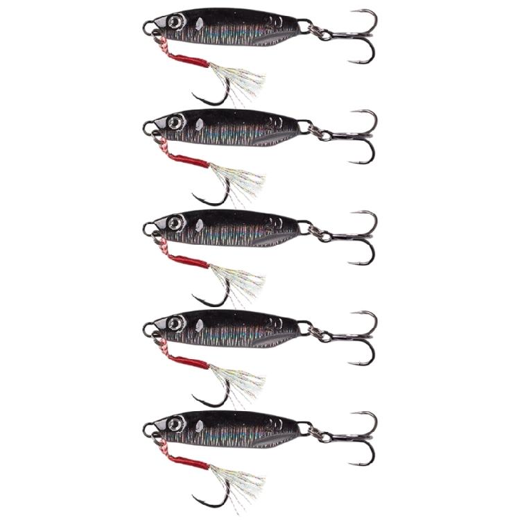 5Pcs Sinking Fishing Baits Cast Jigging Spoon Lures High Reflective Baits Casting Jigs Saltwater Fishing Accessories