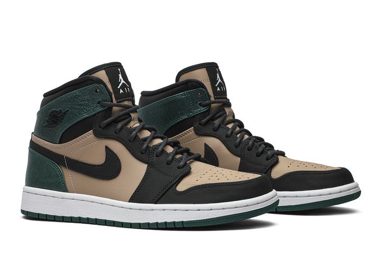 Women's Sneakers Jordan 1 Retro High Bio Beige Anthracite Mystic Green (Women's)