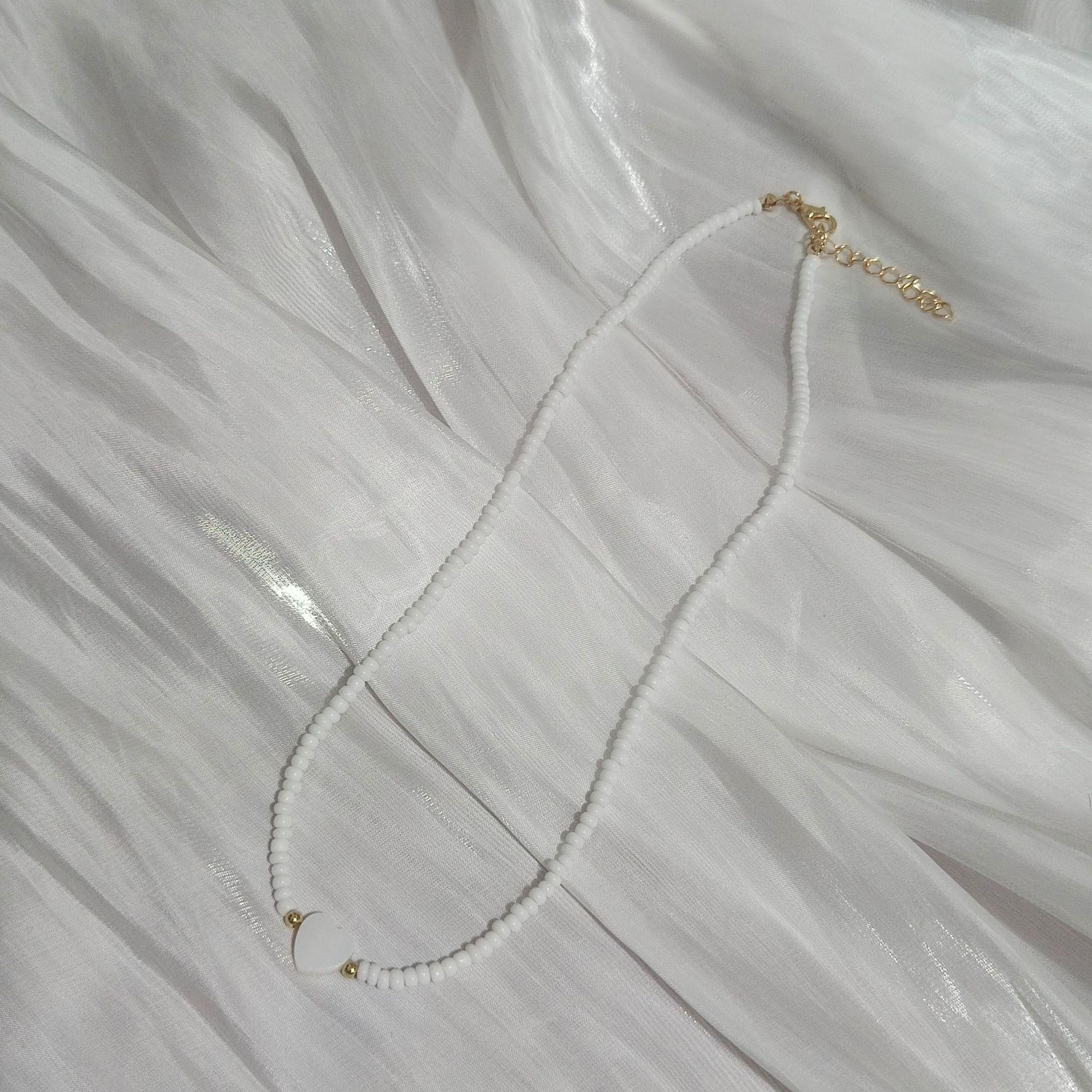 

Разноцветная подвеска в виде сердца любви из перламутра, чокер-ожерелье из бисера для женщин и девушек