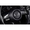 For Mazda 6 Atenza 2018-2021 Carbon Fiber Steering Wheel Control Strip Trim 2pcs