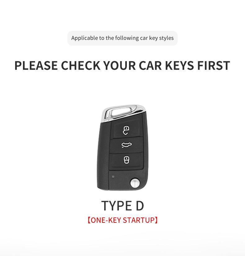 Volkswagen Key Cover for Sagitar, Bora, Magotan, Golf, T-Roc, Tiguan L, Passat, Lavida