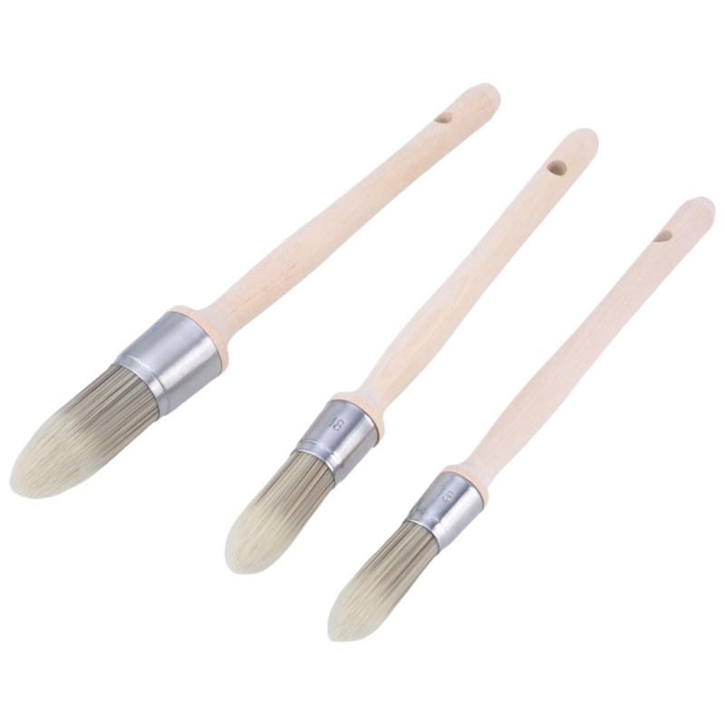 3Pack Trim Brush  Synthetic Sash Paint Brushes  Small Brushes For Window Wall, And Corner Precise Application