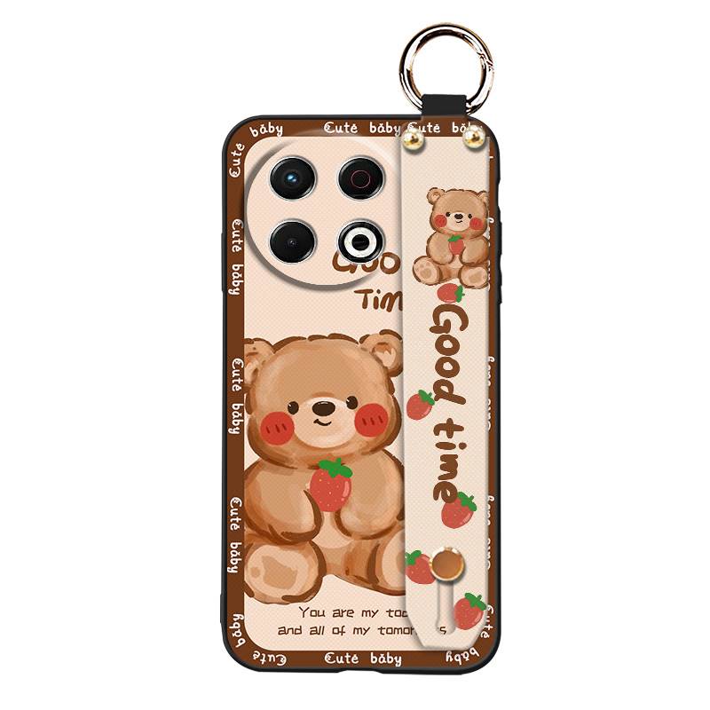 Wristband Soft Case Phone Case For Tecno Spark30 Pro 4G/KL7 Dirt-resistant Ring Cute Kickstand Waterproof Back Cover