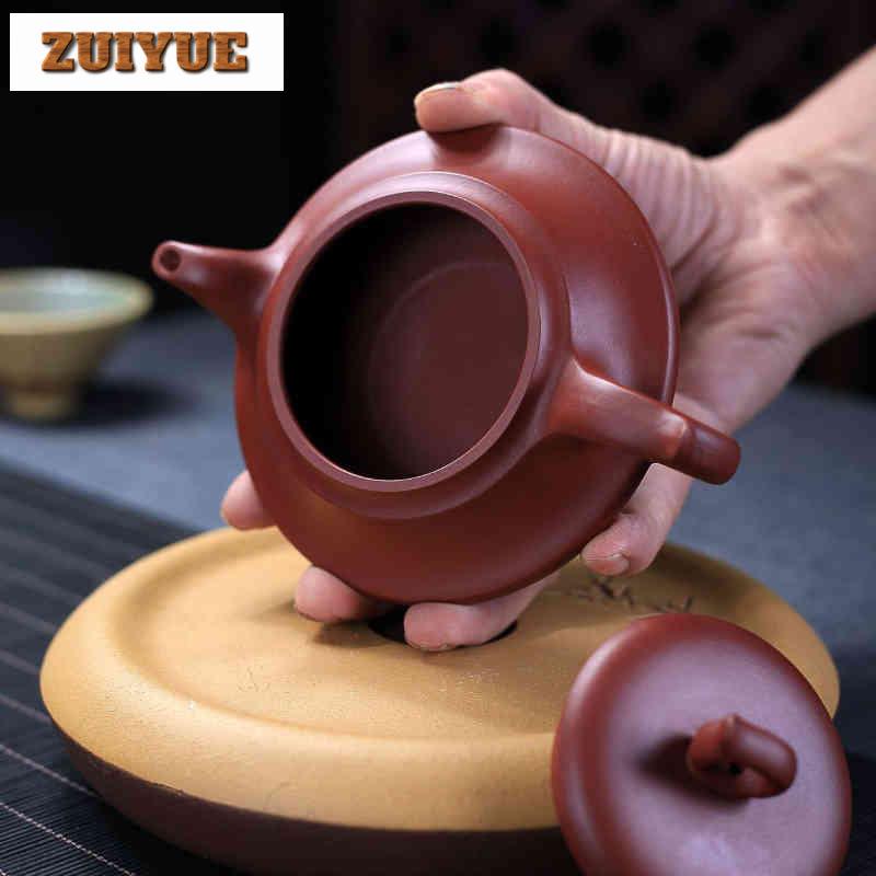 210ml High-end Yixing Purple Clay Teapots Handmade Pot Raw Ore Dahongpao Mud Kettle With Infuser Zisha Tea Set Tableware Craft