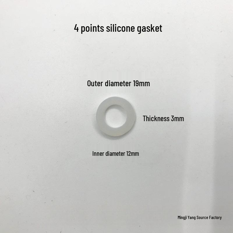 Silicone Flat Washer Gasket - Anti-Leak Seal Rings in Sizes 2mm to 2in