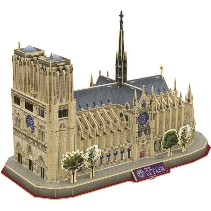 Puzzle 3D - Notre Dame De Paris - Jeu de construction - EXPLORA - 128 pièces - Dès 8 ans