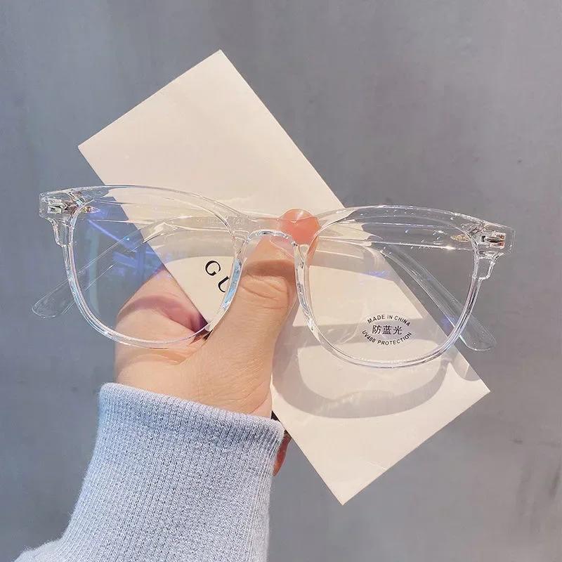 Transparent Computer Glasses Frame Women Men Anti Blue Light Lentes Round Eyewear Blocking Glasses Optical Spectacle Eyeglass