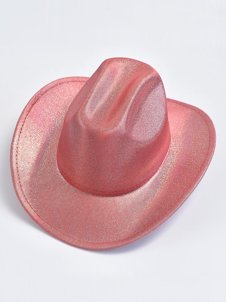 Damen Einfarbig Pailletten Fedora Hut Mode Festival Party Hochzeitskleid Hüte Cowgirl Jazz Kappe