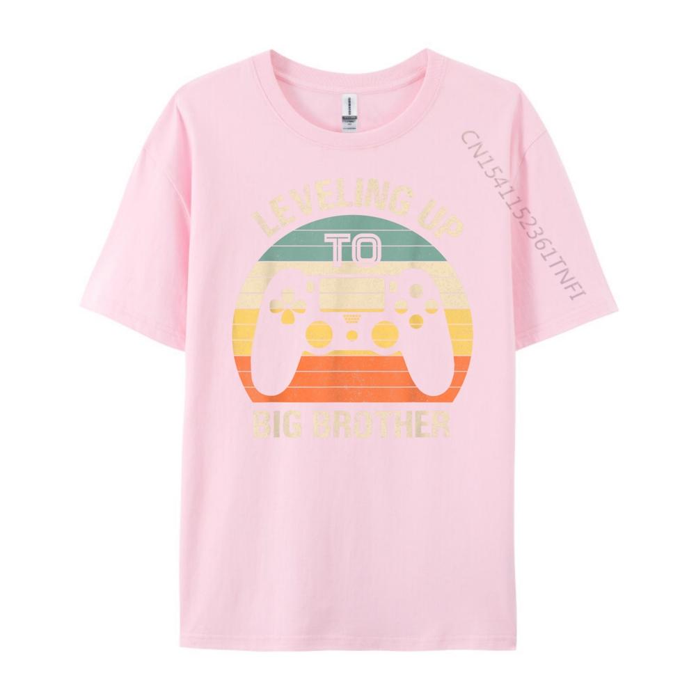 Leveling up to Big Brother 2025 funny gamer vintage kids men Funny T Shirts Men Couples Cotton T Shirt Men Tops  Tees