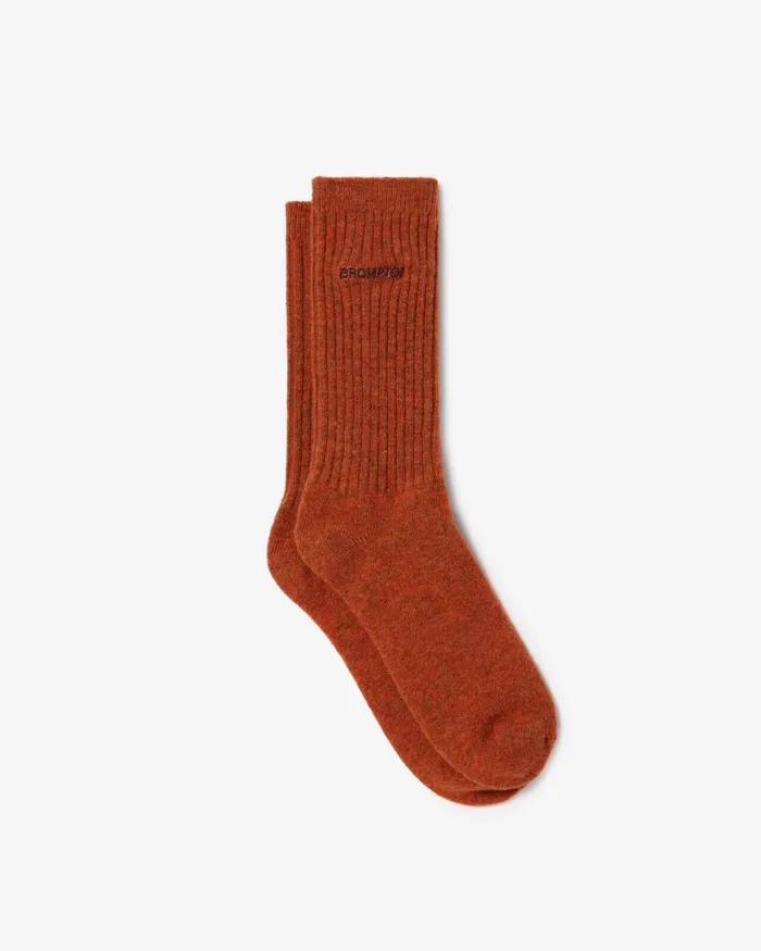 BROMPTON WOOL SOCKS - CARROT (P234ASO201)