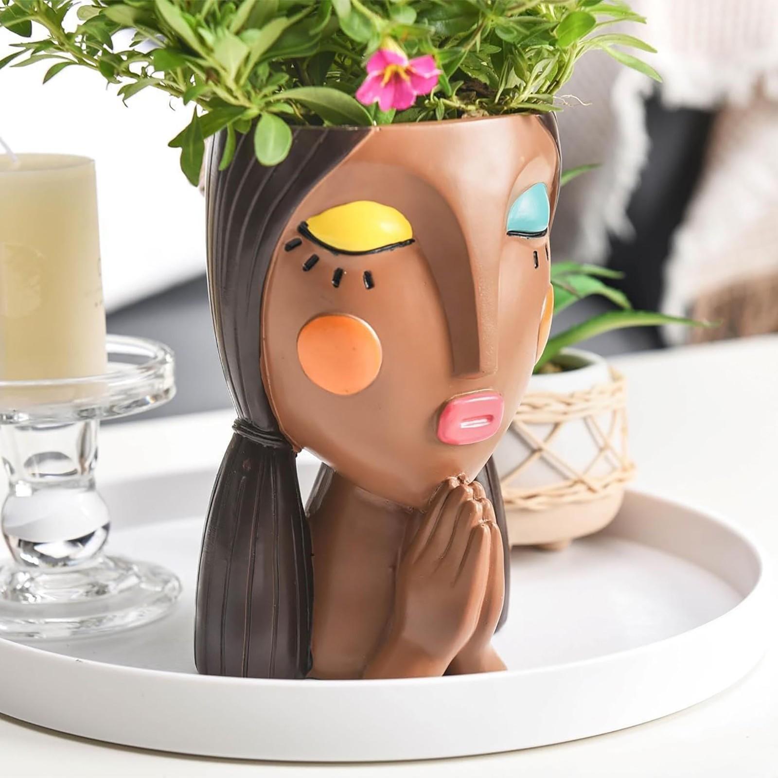 

Украшения для девочек из цветочного горшка из смолы, украшения для сада, украшения для дома One Size