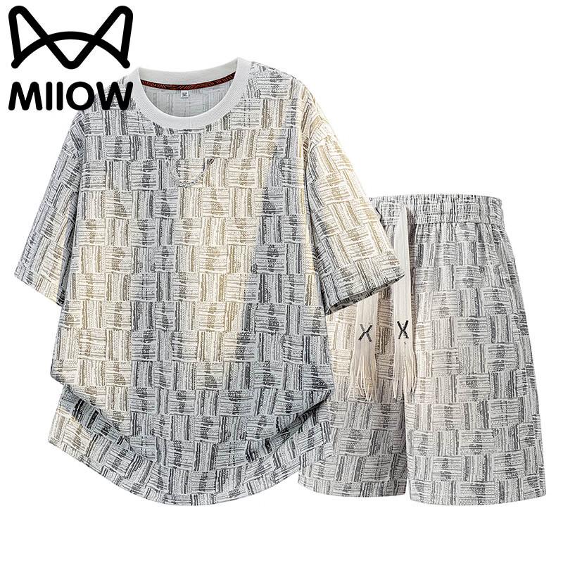 Mao Ren Men s Summer Casual Outfit Set M