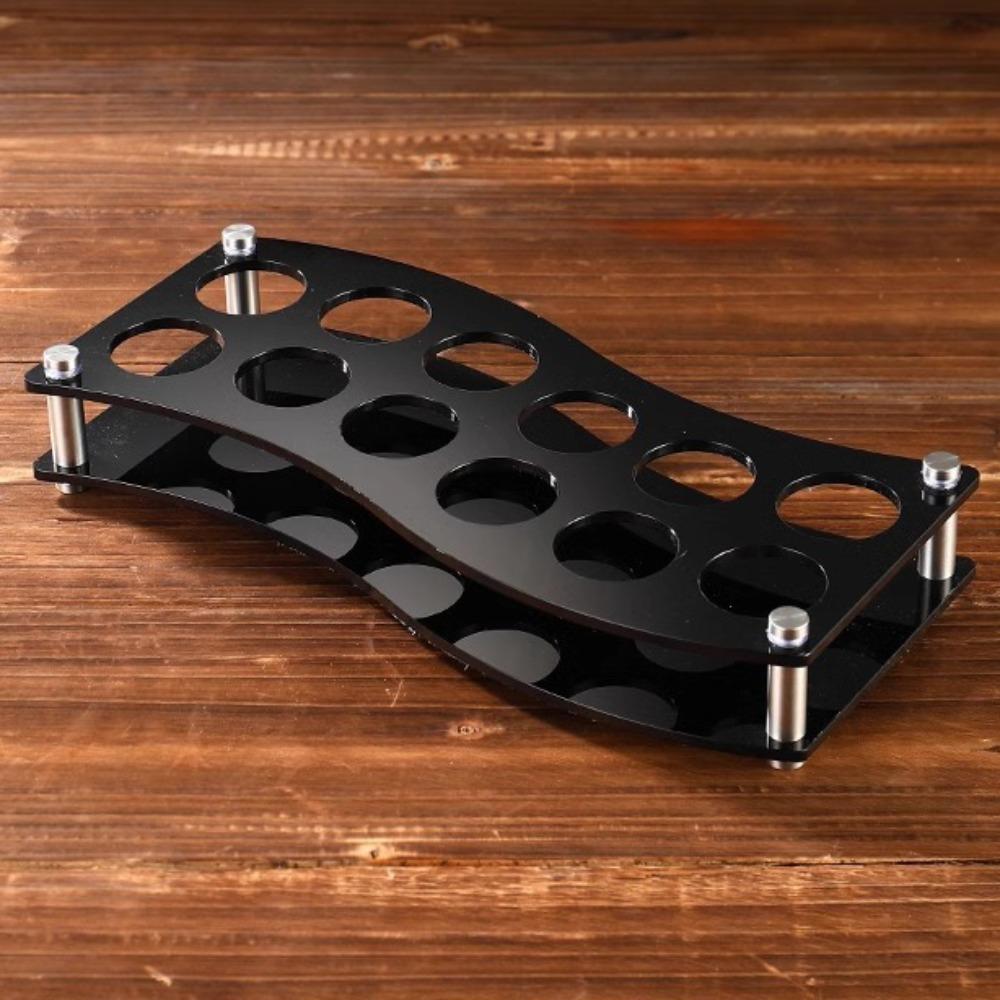 Round Hole Shot Glasses Holder 38mm Wine Cup Shelf Shot Glass Display Stand Restaurant Service