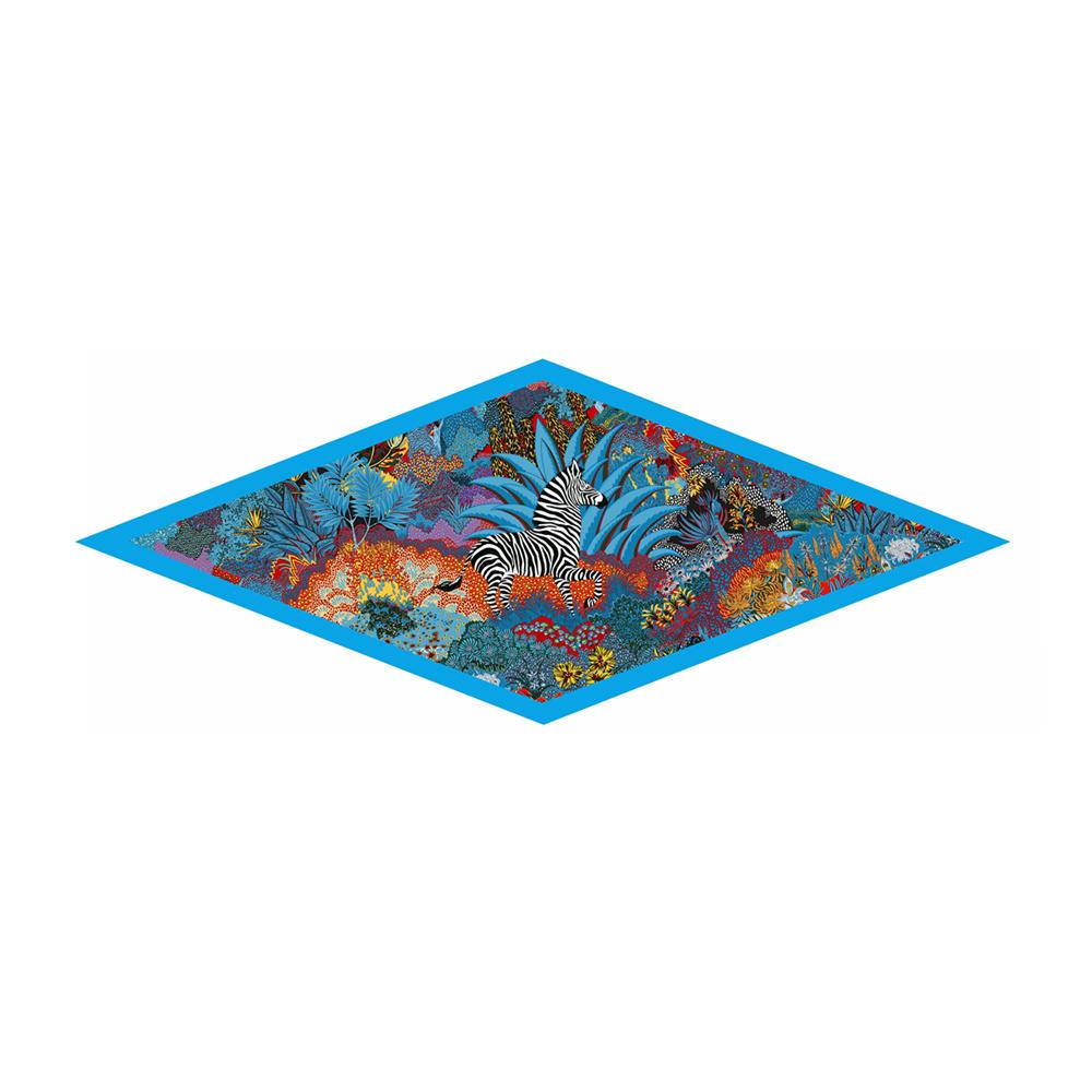 Diamond Scarf Jungle Print Brand Silk Scarves Wraps Women Luxury Bandana Headband Lady Hijabs Foulards Neckerchief Shawls