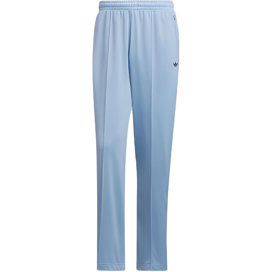 Adidas Originals Solid Color Trefoil Logo Print Straight Leg Sports Pants Unisex bottoms Light-Blue IK9154