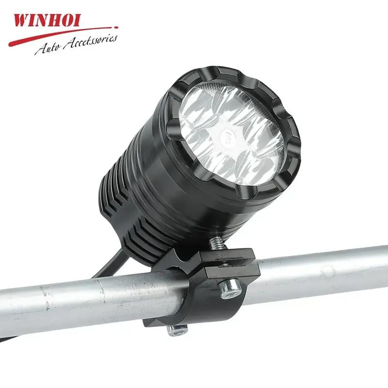 Additional Headlights for Motorcycle Auxiliary Spotlights Universal Moto Driving Fog Lights High Low Flash Beam for ATV Scooter