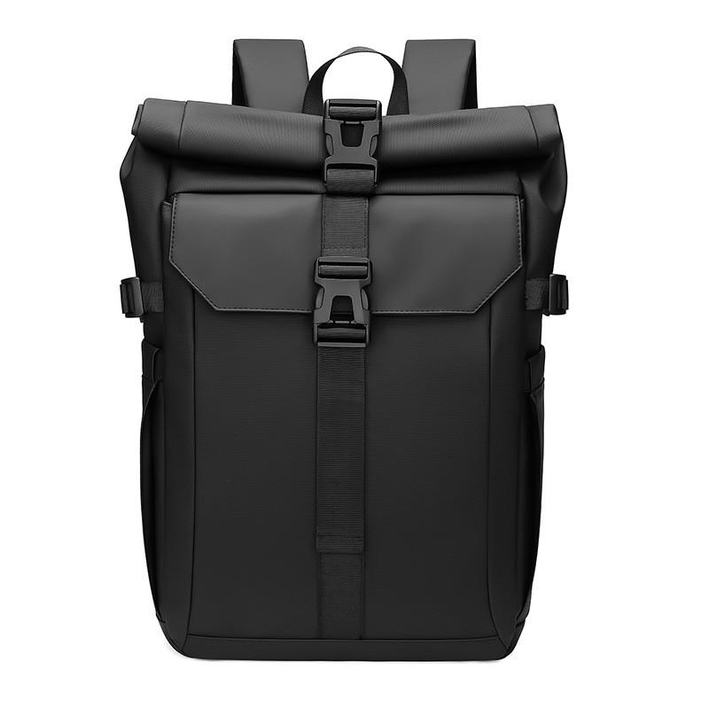 Mochila de Viagem Casual Com Fechamento Roll Top Para Deslocamento e Uso ao Ar Livre