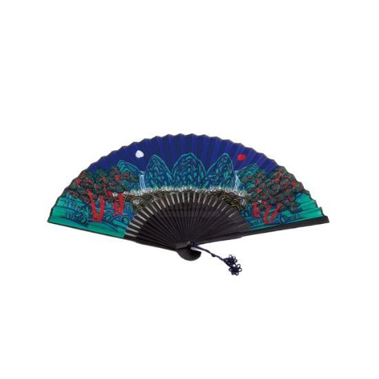 Irworobongdo Korean Traditional Folk Art Handcrafted Bamboo Folding Fan