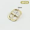 5Pcs Metal Pin Belt Buckles Durable Strap Clasps 12/18/25mm for DIY Shoes Bag Handbag Leather Craft Repair