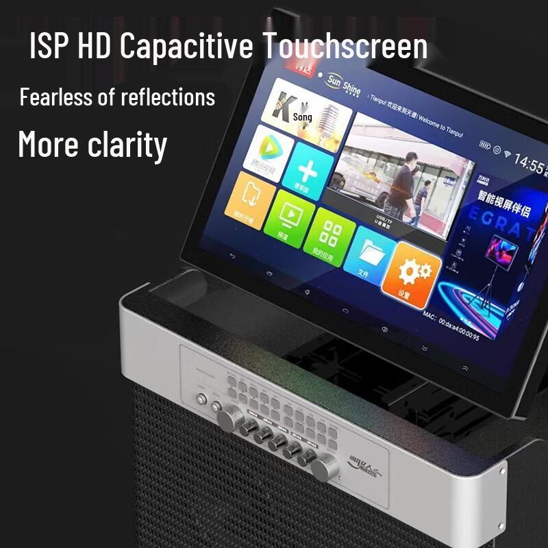 Malata M+9528 High Power Outdoor Portable Karaoke Machine with Screen CN plug (adapter included)