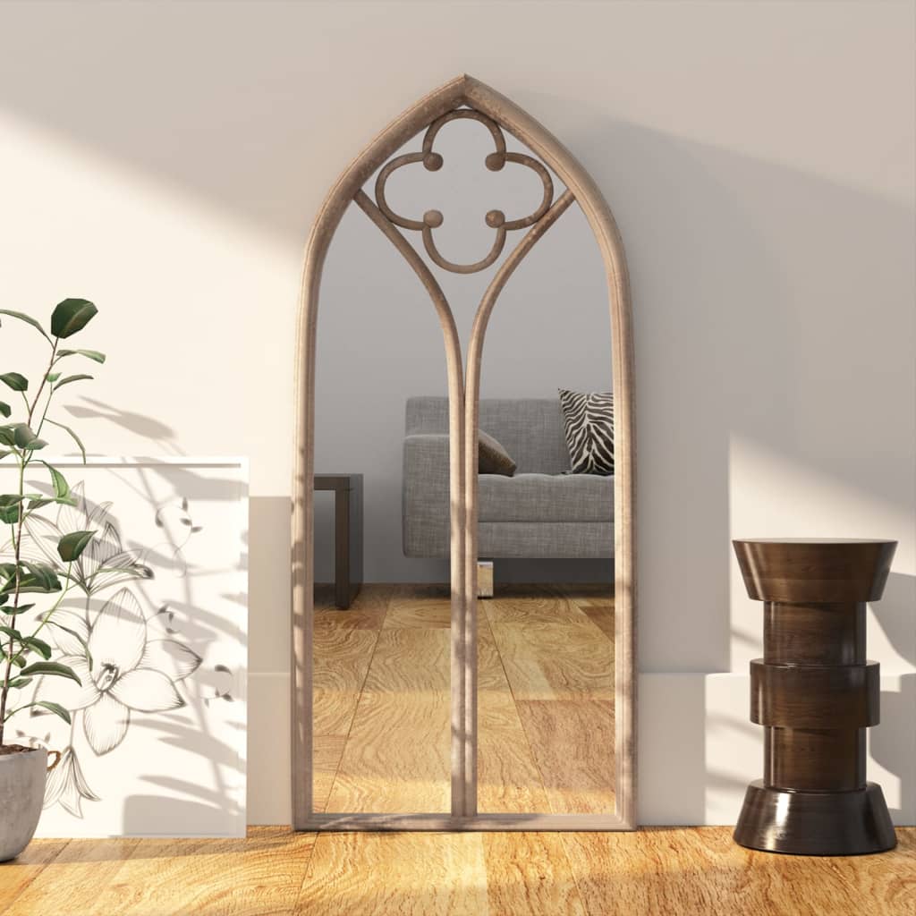 Mirror Sand Colored 70x30 cm Iron for Indoor Use