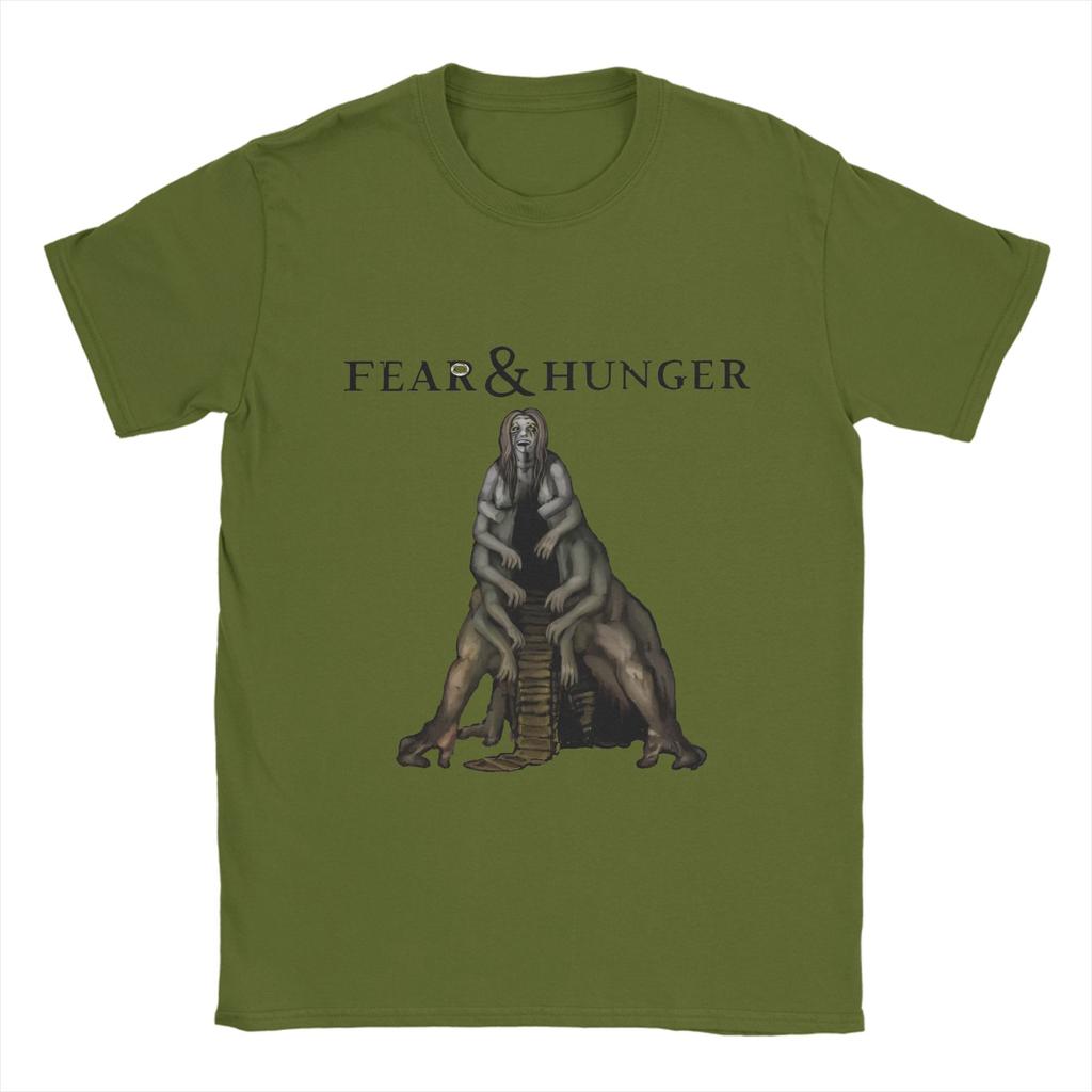 Fear and Hunger Termina  T-Shirt Summer  Popular T-Shirts Men's Cotton O Neck Plus Size 5XL Clothes Short-Sleeved Classic Tops