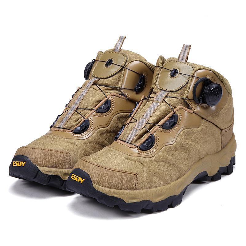 ESDY Quick Reaction Lightweight Tactical Hiking Boots with Automatic Knob Lacing.