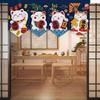 Cartoon Cat Triangle Flag Curtain Noren Partition Flag Kitchen Short Door Curtain Restaurant Kitchen Decoration Hanging Curtain
