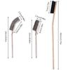 Birdcage Cleaning Brush Set of 3 Effective Stainless Steel Clean Brush Kits for Hamster Parrots Bird Cage Accessories