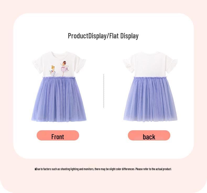 Vestido de Princesa de Verano Little Maven para Niñas - Estilo Europeo y Americano, Lindo Vestido de Malla para Bebé