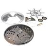 Guitar Resonator Cones Soundhole Screens Tailpiece Bridge Saddles Guitar Hardware Set for Instrument Maintenance
