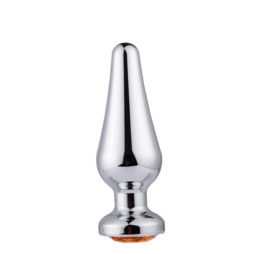 MoDi Crystal Silver Colour Metal Backyard Stainless Steel  Anal Plug