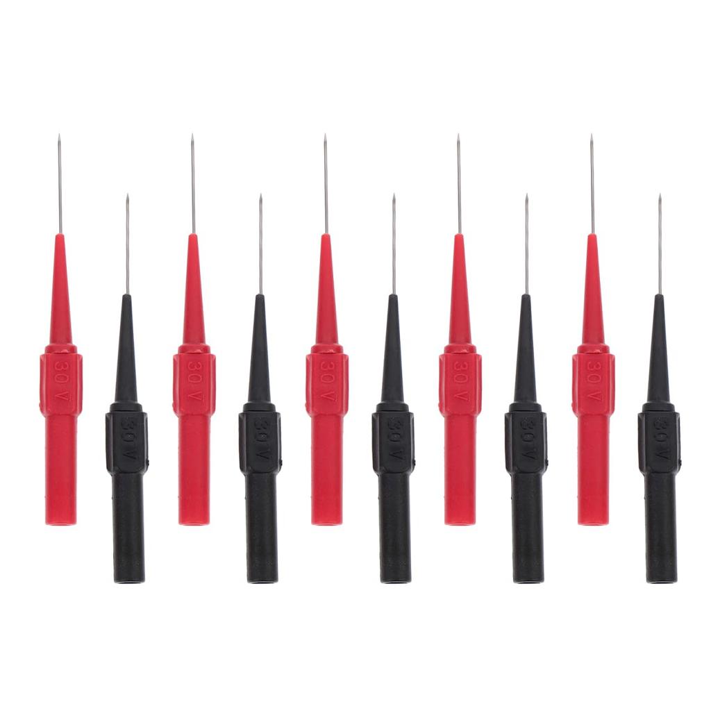 VORCOOL Multimeter Test Tester Replacement for Electrical 10-Piece Probes, 9.45-inch High-Sensitivity Leads, Ultra-Thin Design, Measurement.