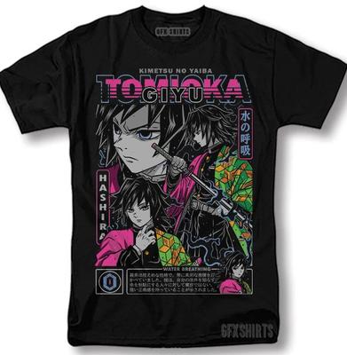 NOUVEAU CHAUD Giyu Tomioka Demon Slayer Anime Manga Tanjiro Kimetsu no Yaiba T-Shirt
